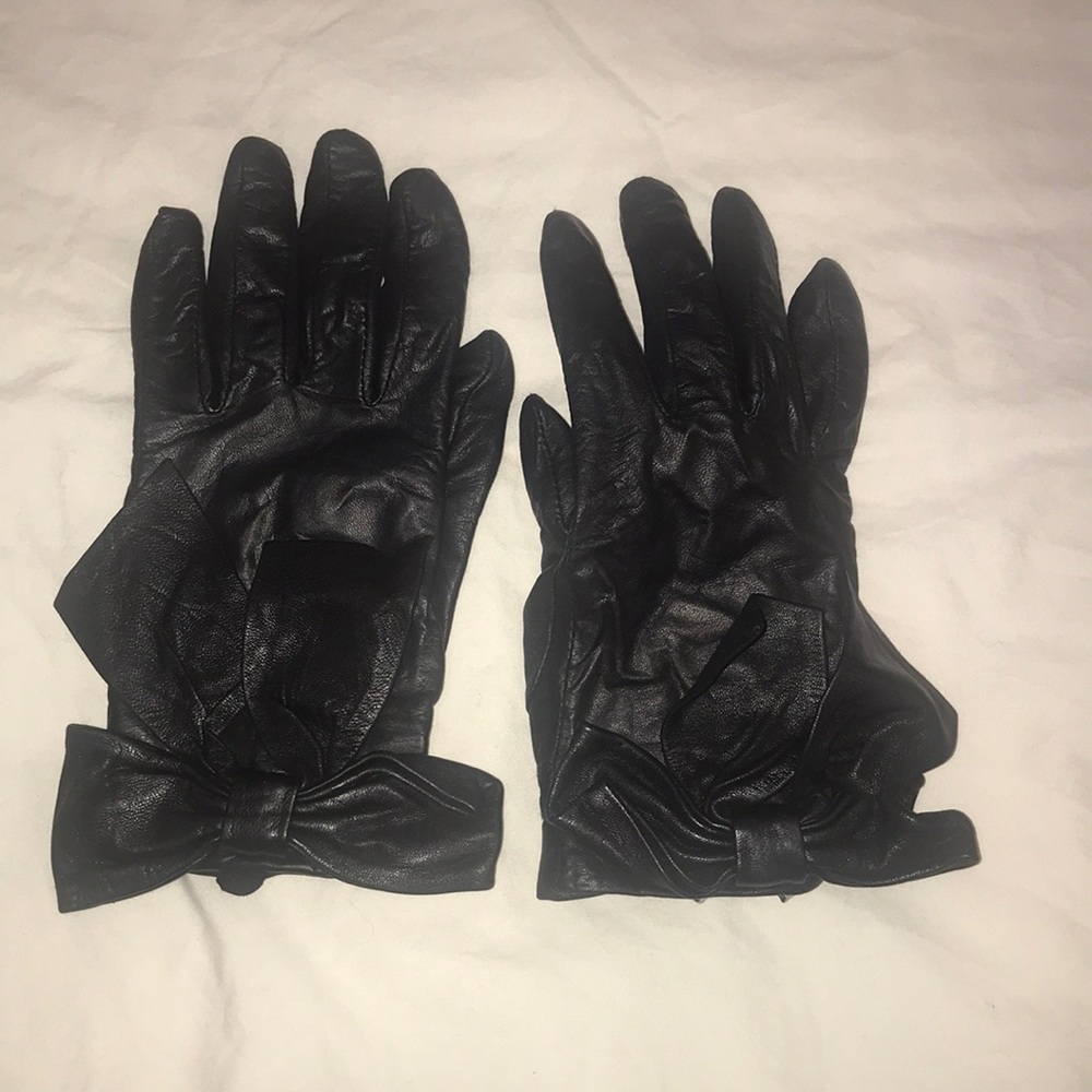 Faux leather Nine West gloves